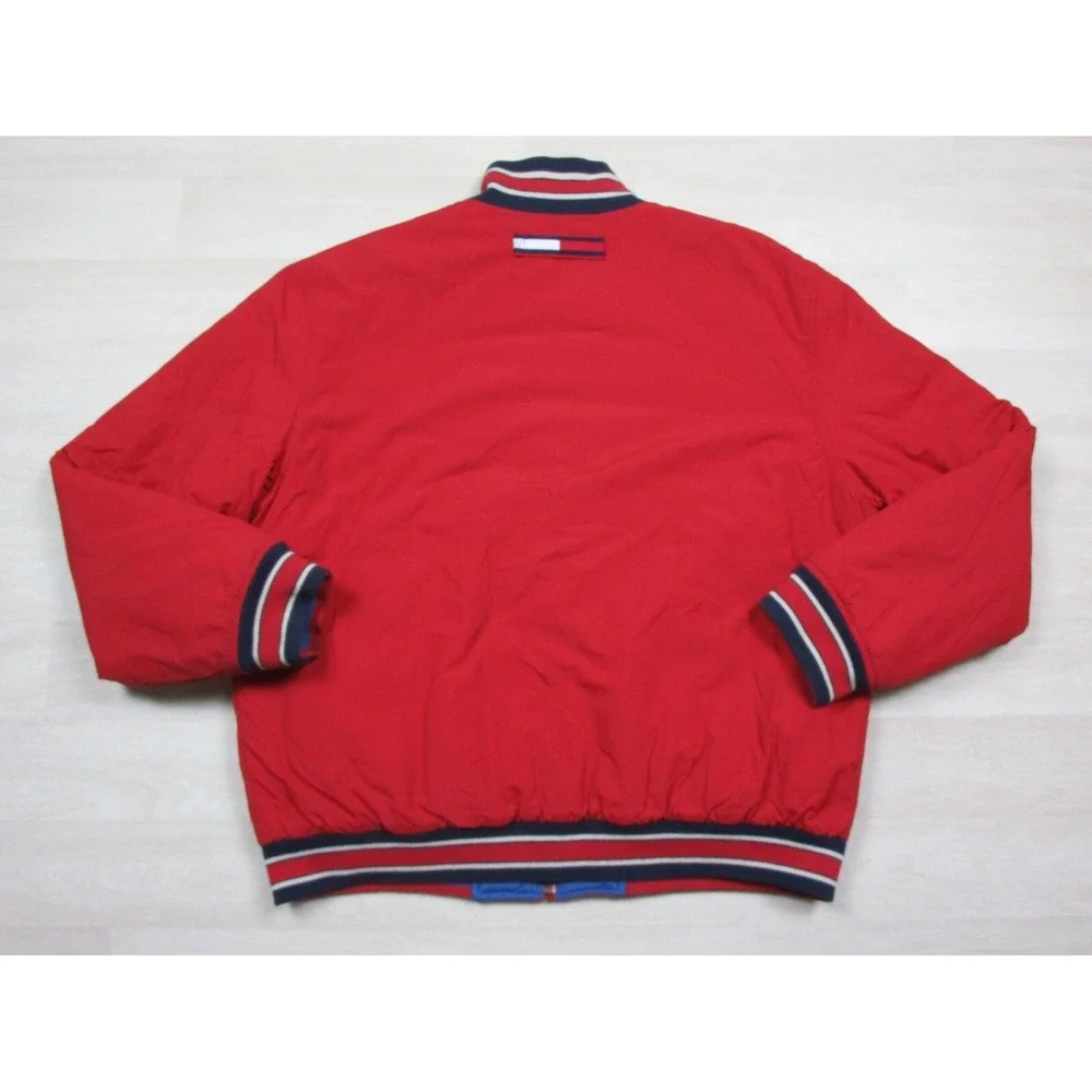 Vintage Tommy Hilfiger Down Puffer Jacket Reversible, Red‎ & Blue, Size (XL)